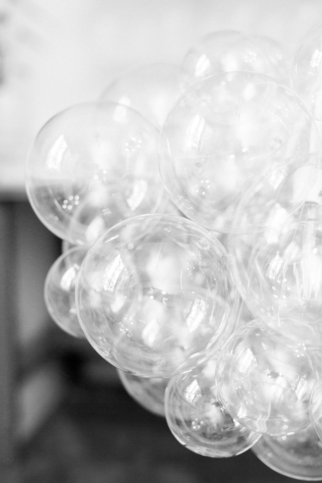 How to Style a Glass Bubble Chandelier