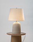 Terrene Ceramic Table Lamp with Ivory Shade