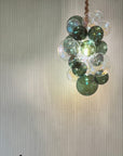 Juniper & Iridescent Waterfall Chandelier