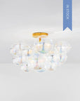 Flushmount Bubble Chandelier - Iridescent