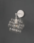 White Bubble Sconce with COTTON cord - (Quick Ship)
