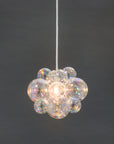 The Organic Bubble Chandelier (Quick Ship) -SILVER Leather