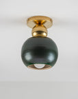 Terrene Flushmount in Juniper and Brass