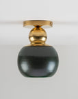 Terrene Flushmount in Juniper and Brass
