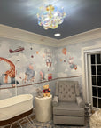 The Blush Flushmount Bubble Chandelier