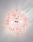 The Blush Flushmount Bubble Chandelier