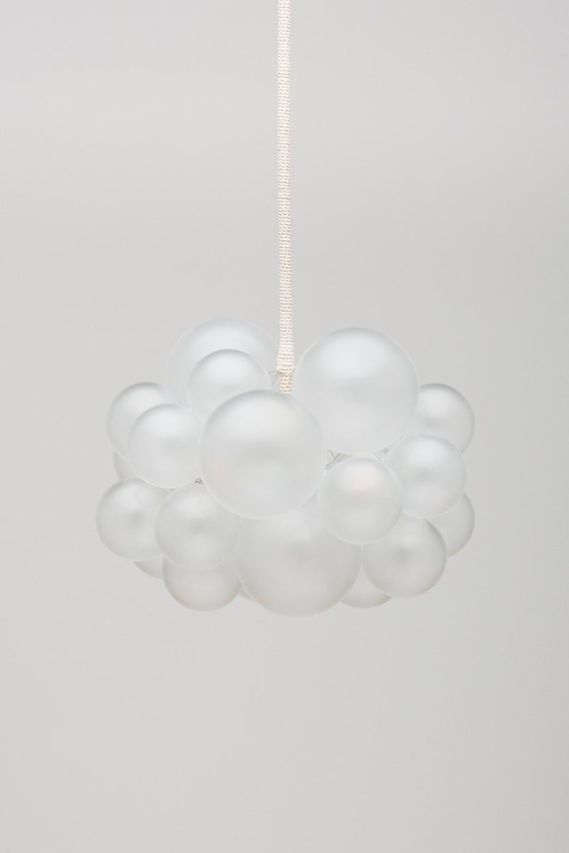 The Frosted 25 Glass Bubble Chandelier