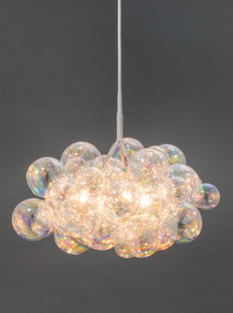 The Iridescent Cumulus Glass Bubble Chandelier The Light Factory
