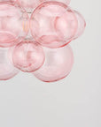 The Organic Blush Glass Bubble Chandelier