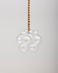 The Organic Bubble Chandelier (Quick Ship) -SILVER Leather