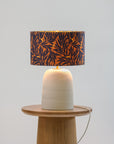 Terrene Ceramic Table Lamp with Botanical Shade