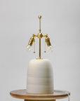 Terrene Ceramic Table Lamp with Botanical Shade