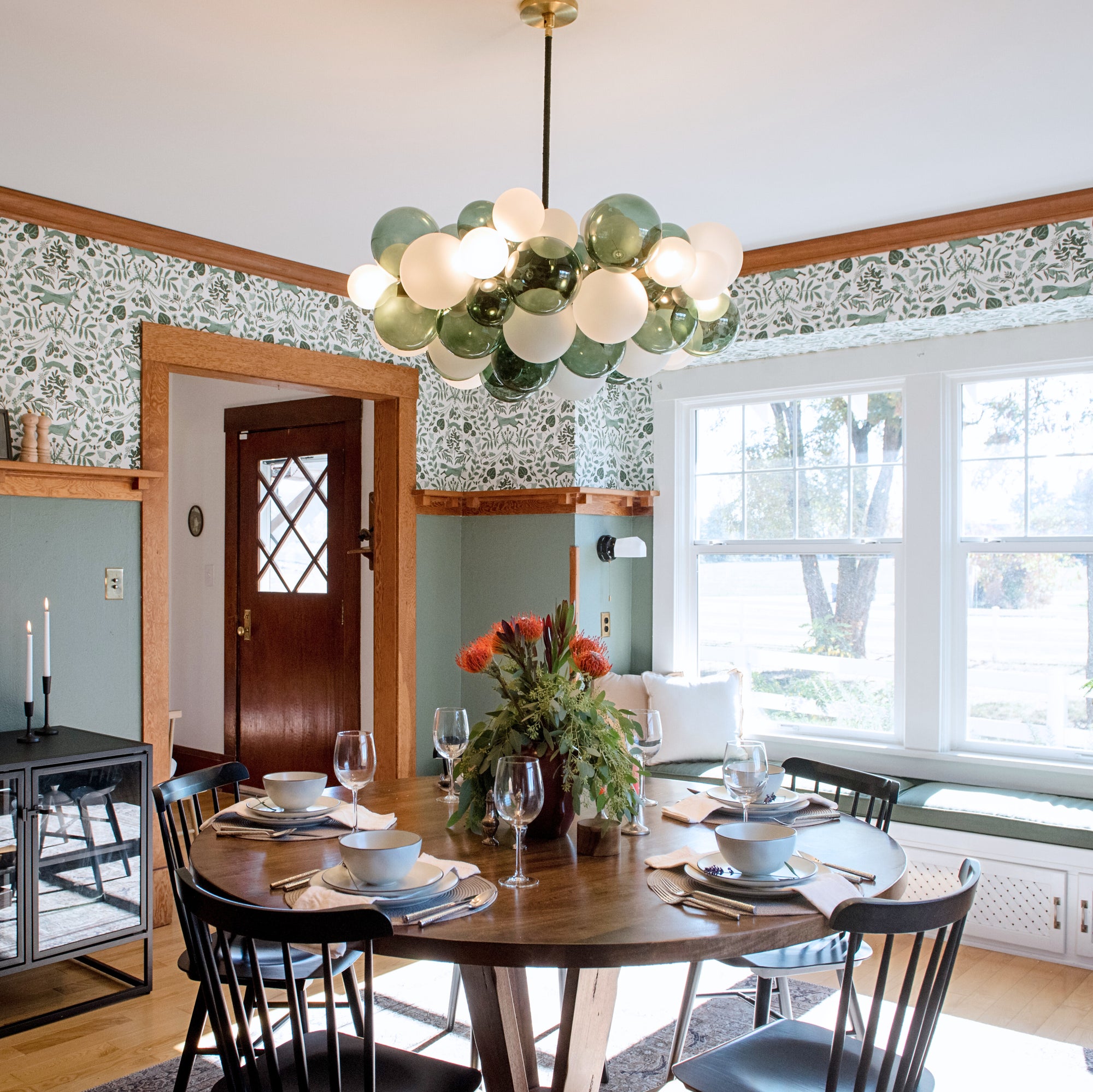 The Juniper &amp; Frosted Round Branch Chandelier