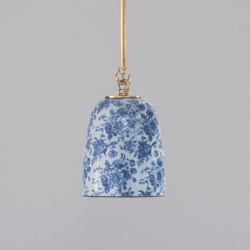 Frances Cone Pendant in Blue Rose