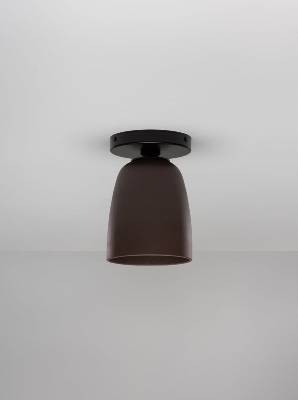 Frances Cone Flushmount in Raw Umber