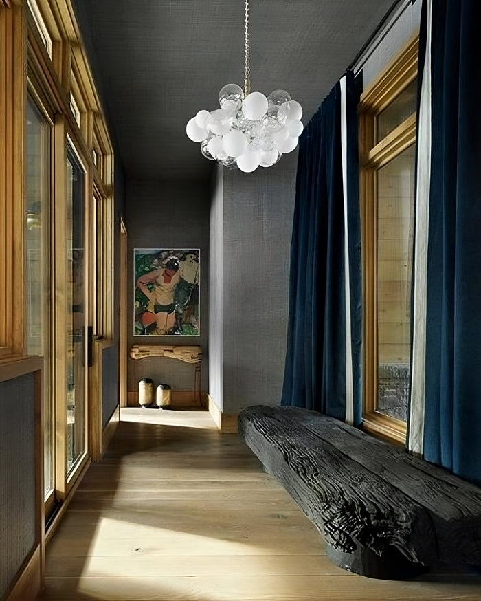 The Semi-Frosted 45 Bubble Chandelier