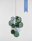 Waterfall Bubble Chandelier - Juniper & Iridescent