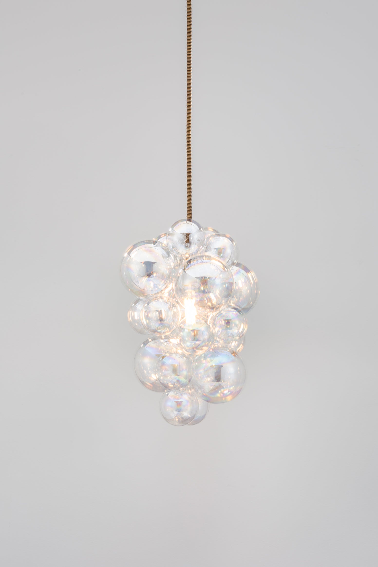 The Waterfall Glass Bubble Chandelier