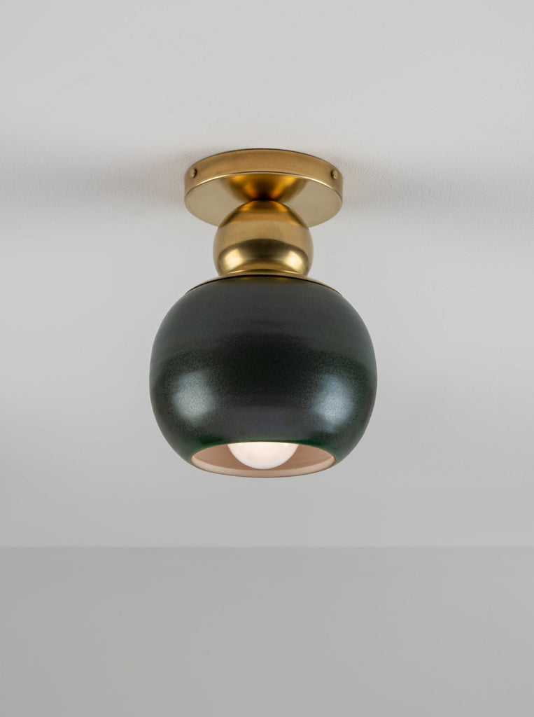 Terrene Flushmount in Juniper and Brass