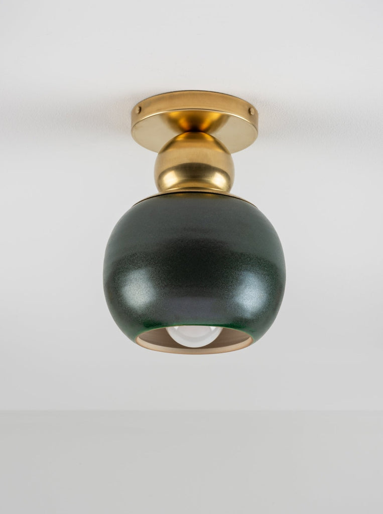 Terrene Flushmount in Juniper and Brass