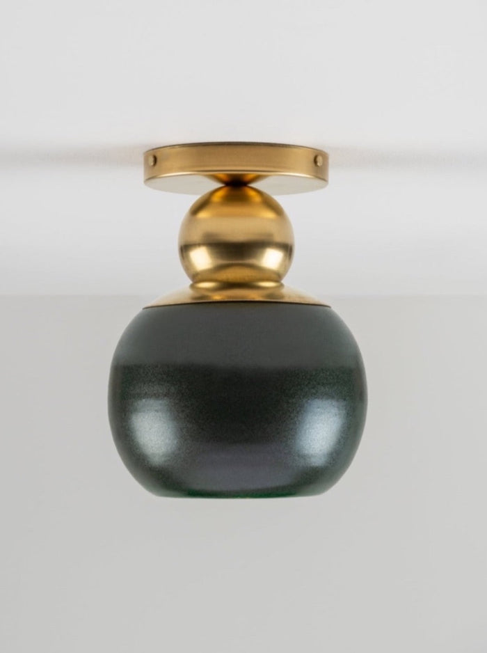 Terrene Flushmount in Juniper and Brass