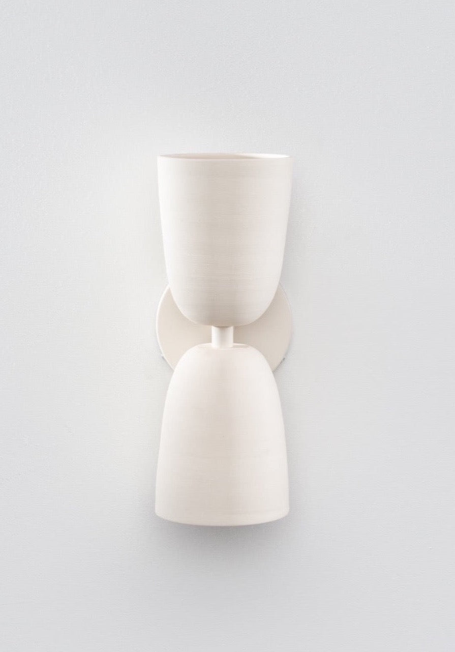 Terrene Double Sconce in Cream