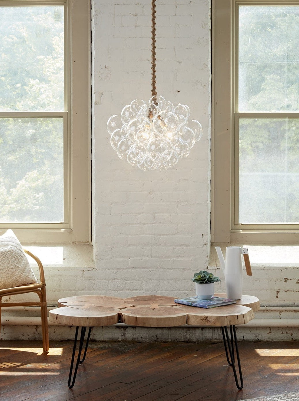 The 31 Glass Bubble Chandelier