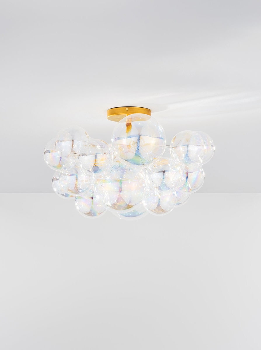 The Iridescent Flushmount Bubble Chandelier