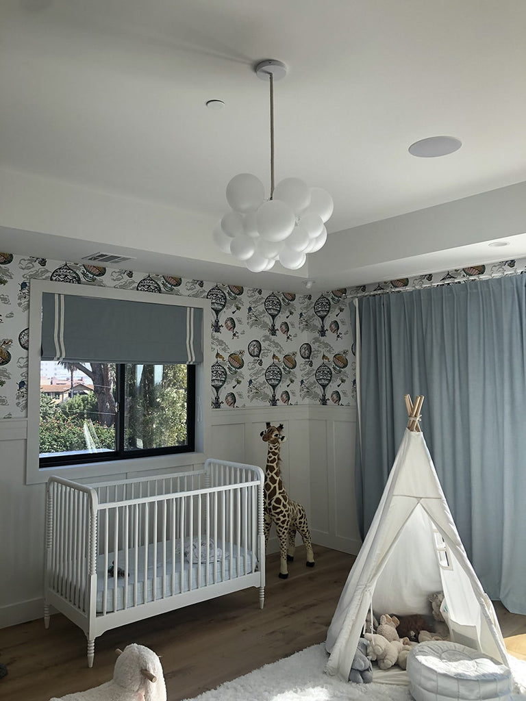 The Frosted 25 Glass Bubble Chandelier