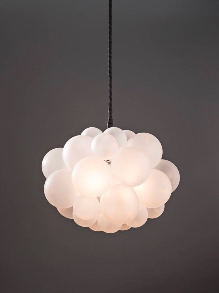 The Frosted 31 Glass Bubble Chandelier