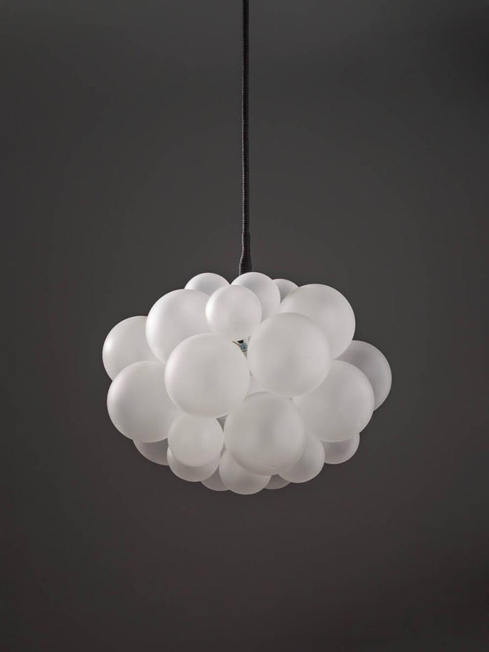 The Frosted 31 Glass Bubble Chandelier