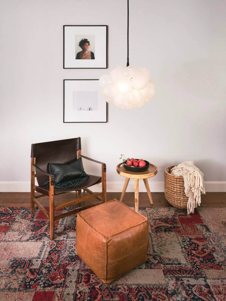 The Frosted 31 Glass Bubble Chandelier