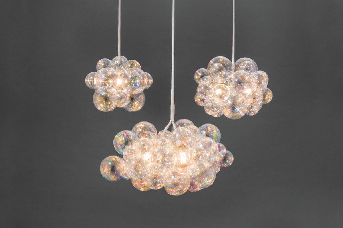 The Iridescent 25 Bubble Chandelier