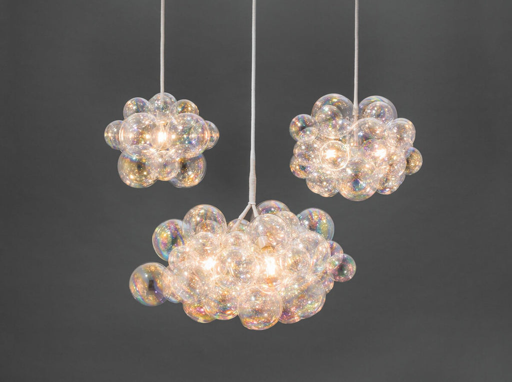 The Iridescent Cumulus Bubble Chandelier