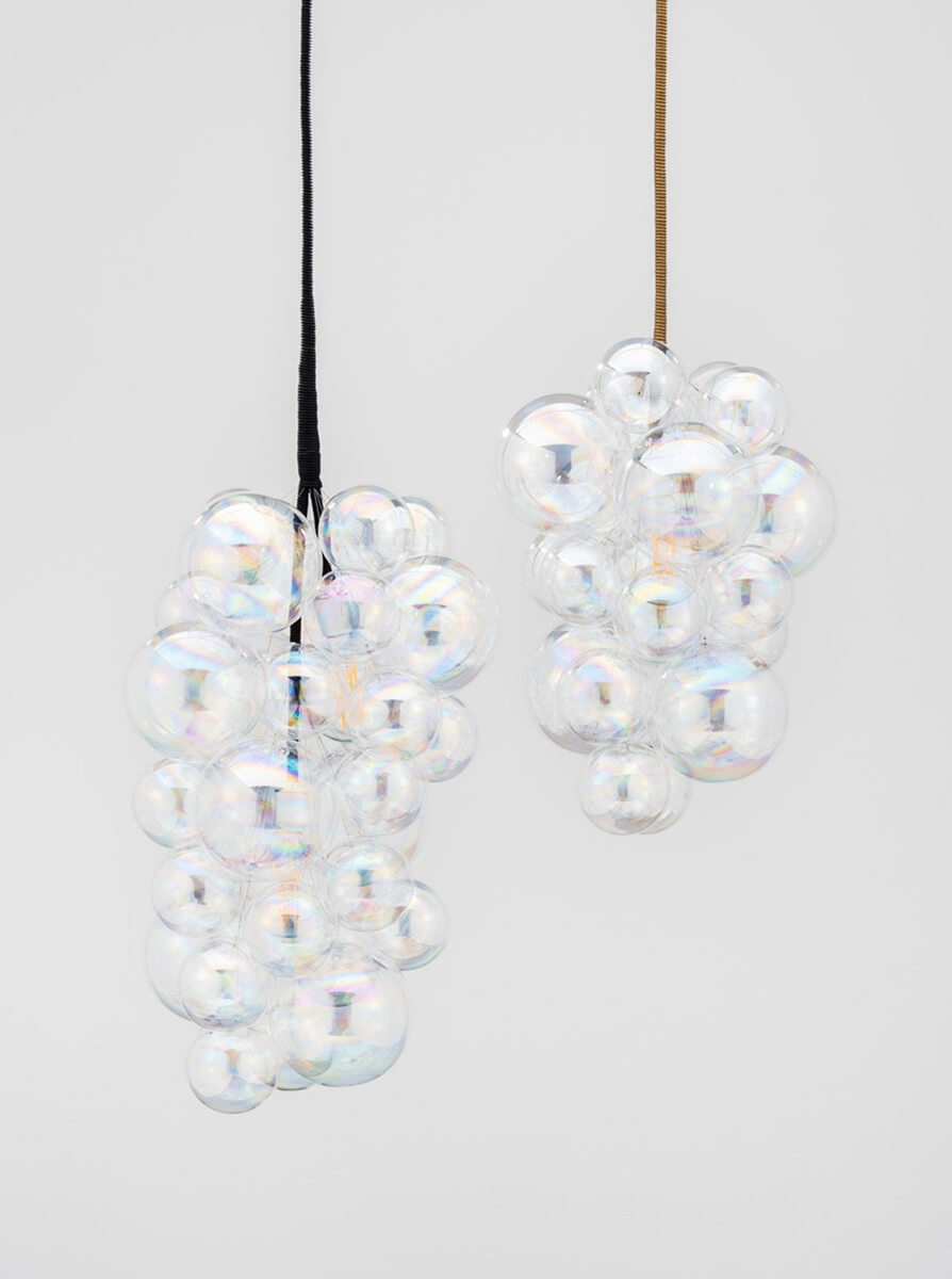 The Iridescent Waterfall Bubble Chandelier