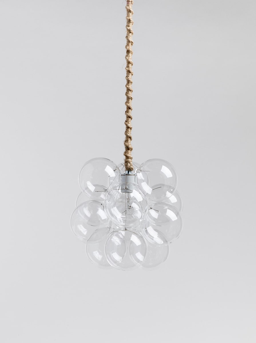 The Petite Glass Bubble Pendant (10in.)